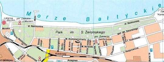 Mapa: Park im. Stefana Żeromskiego