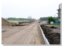 Budowa drogi przez Owcze Bagno
